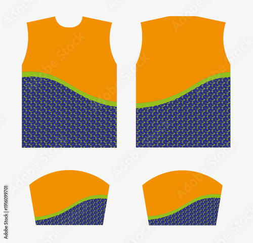 Modern abstract sublimation sports Jersey template – editable football, cricket, basketball & esports team
uniform design.
