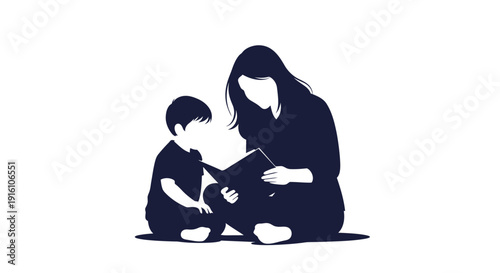Mother and Child Reading.