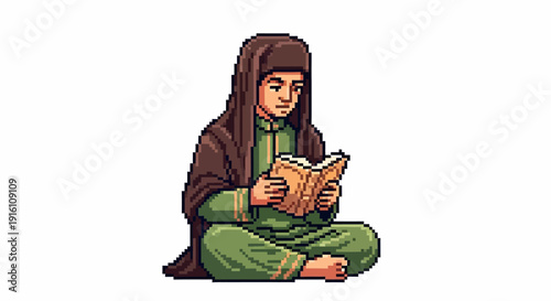 Woman Reading a Book.