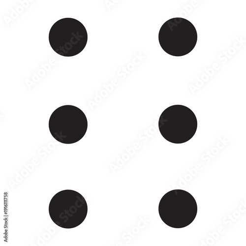 Vector Icon of Drag Indicator for User Interface_Glyph Line