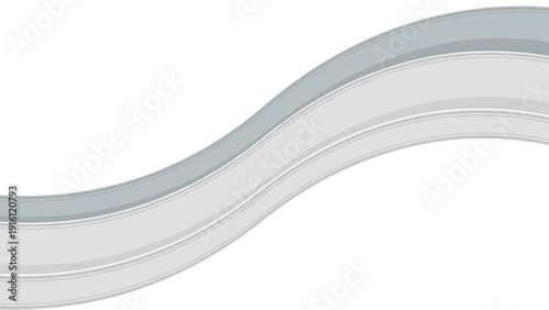 Elegant abstract wave pattern with smooth curved lines in minimalist grey tone