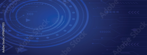  abstract futuristic digital circuit blue background