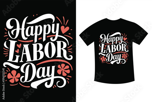 Celebrate with these festive happy labor day themed t-shirt designs
