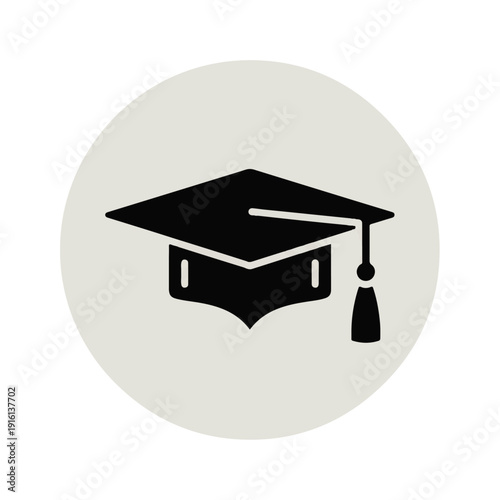 Graduation Cap Icon Symbol Education.
