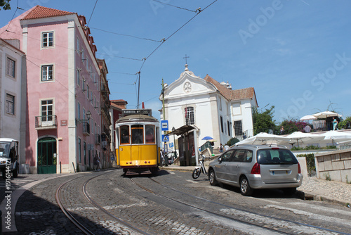 Portugal tramway de Lisbonne