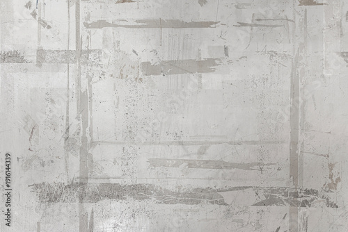 Tableau sur toile A concrete wall with a grunge texture, marked by the lingering residue of adhesi