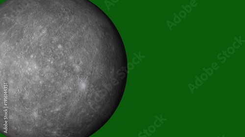Lunar Surface Close-up with Green Screen Background Space Exploration Moon Phases astronomy