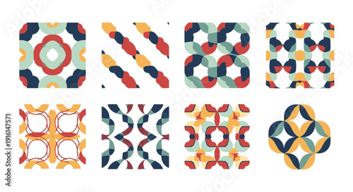 Repeater Line art dynamic modern color vector