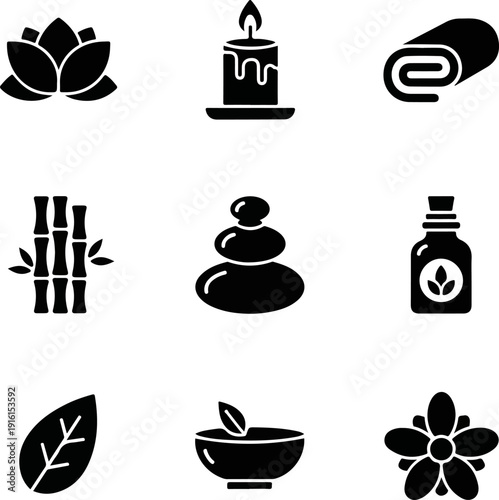 Natural Icons for Relaxation and Rejuvenation in Spa Setting