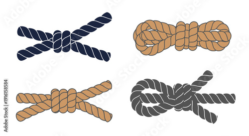 Rope Line art vector soft dynamic tone illustration