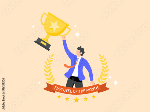 Recipients of Employee of the Month awards or achievement awards, gold medal awards