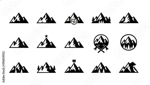 Mountain Logo Bundle for Outdoor Brands