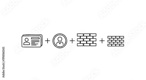 Identity and Security Concept with Brick Wall Protection.