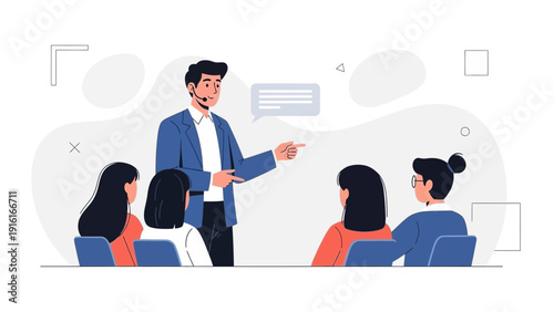 Business Coach Training Audience Presentation Lecture Seminar