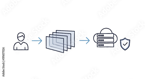 User Accessing Secure Cloud Data Storage System.