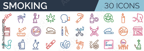 Collection of farming icons depicting agricultural activities and rural life in a simple illustration style