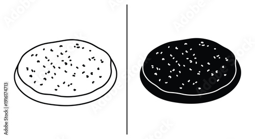 Oreo cookies side by side illustration