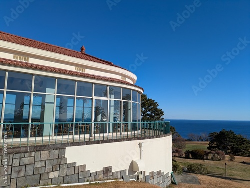A seaside restaurant with a great view