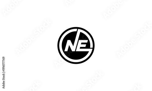NE initial letter logo or NE monogram