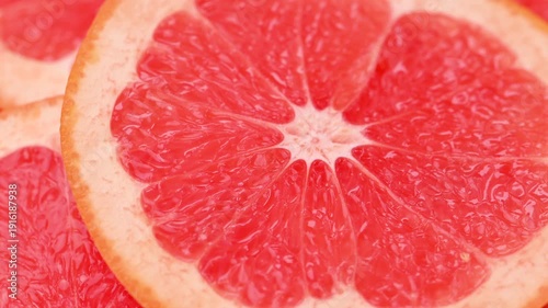 close-up grapefruit slices