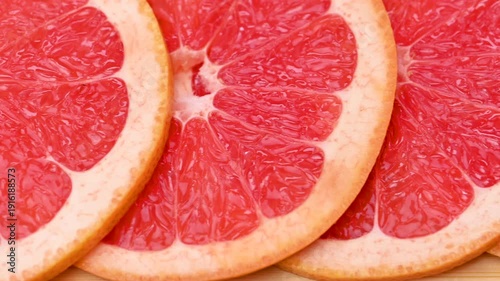 close-up grapefruit slices
