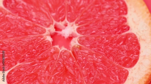 close-up grapefruit slices