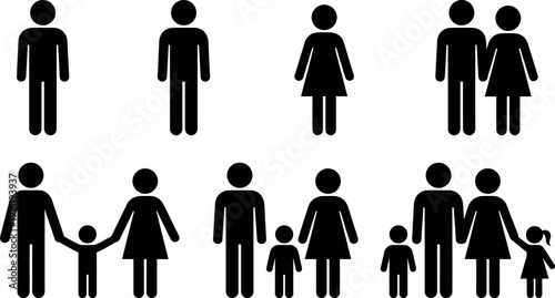 Massive Bundle of Stick Figure Icons Representing Diverse Human Activities Including Fitness Exercise Drinking Socializing Working Sleeping Climbing and Various Body Language Poses Vector Set