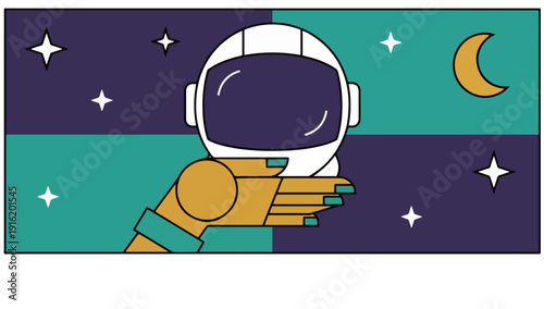 Astronaut Helmet in Hand