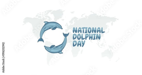 national dolphin day motion video, ideal for national dolphin day celebration