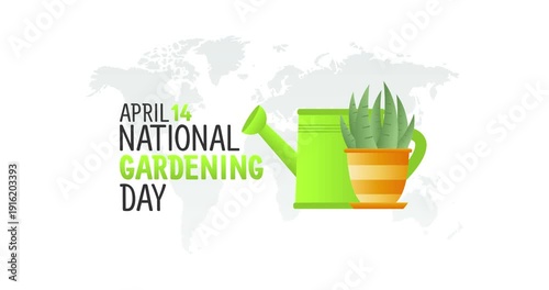 national gardening day motion video, ideal for national gardening day celebration