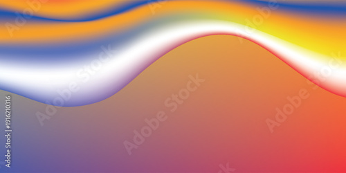Amazing blue background with orange, red, yellow gradient. Vector eps new