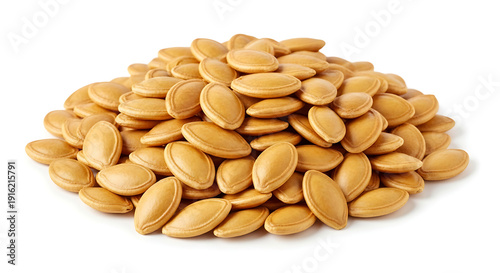 Wallpaper Mural Roasted Pumpkin Seeds Heap Isolated on White Background Torontodigital.ca