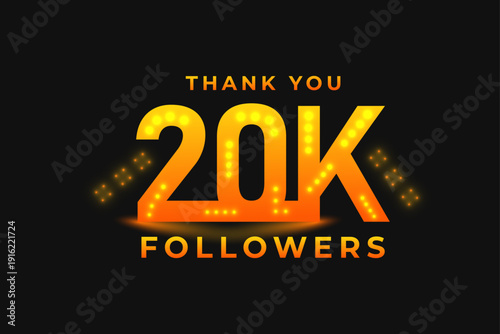 20k followers thank you cand design for subscribers