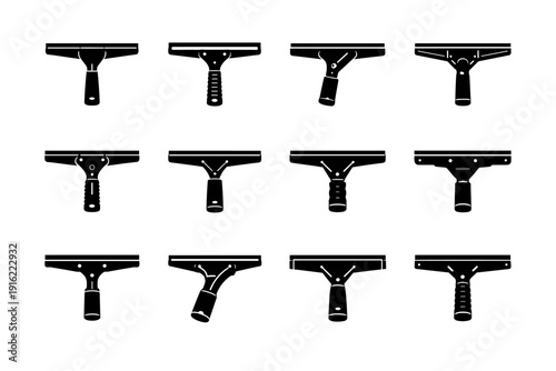 Durability icon generation wiper strong vector metal black cleaner image simple blade