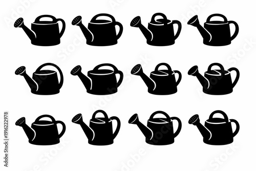 Workflow vector image garden simple tool can generation practical icon outdoor solid