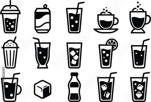 Cold drinks with Adobe Illustrator Artwork