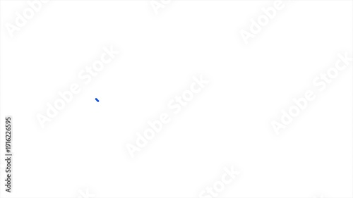 Looping Loading Animation in 5 Squares Monoline Simple Loader