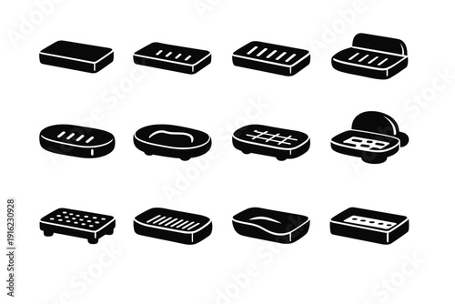 Simple icon image solid bathroom functional soap filled generation accessory bar compact