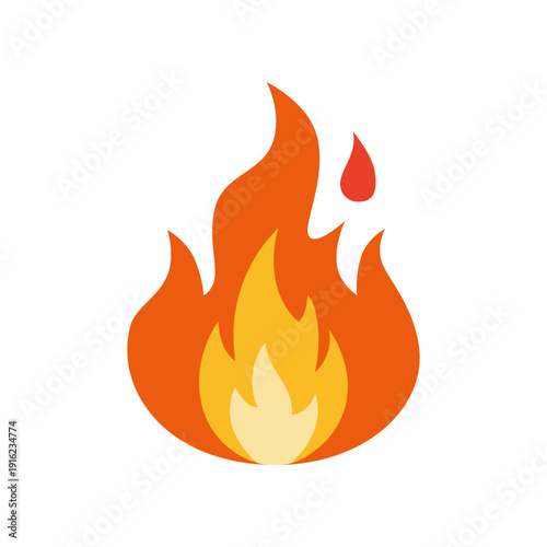 Fire flame icon vector