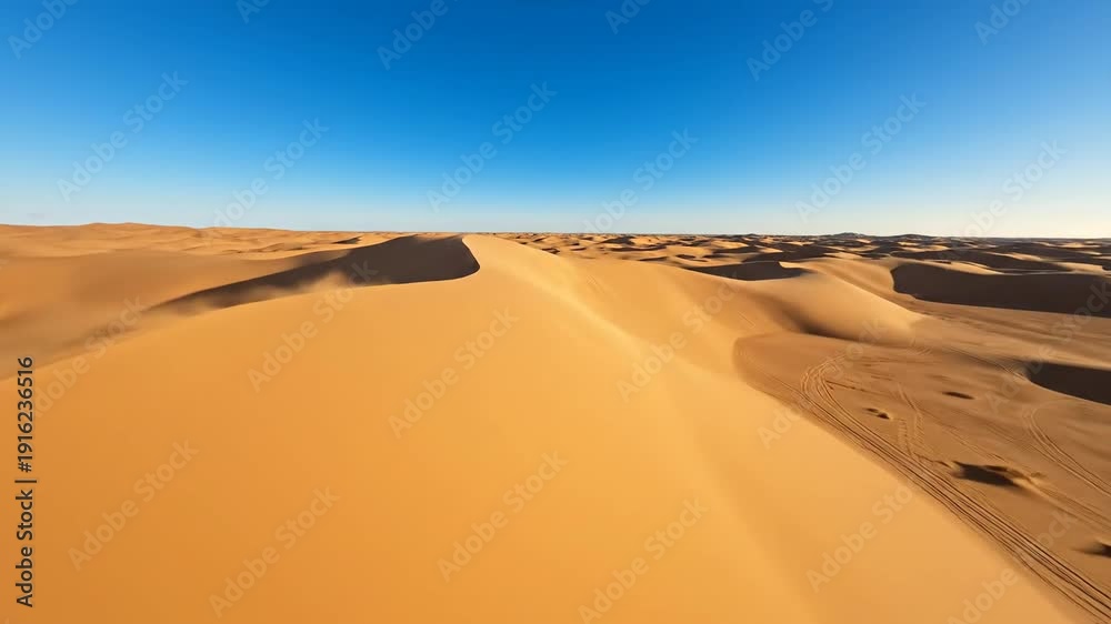 custom made wallpaper toronto digitalGolden Sand Dunes Stretch Under Clear Azure Sky