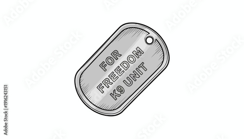 Dog Tag For Freedom K9 Unit Military Military Dog Tag