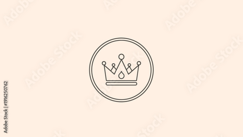 Elegant Crown Icon Symbolizing Royalty and Luxury.