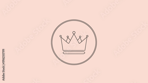 Elegant Crown Icon Symbolizing Royalty and Luxury.