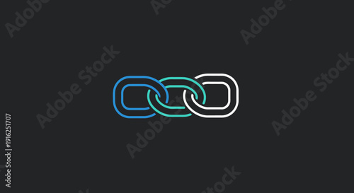 Interconnected chain links symbolizing connection and unity.