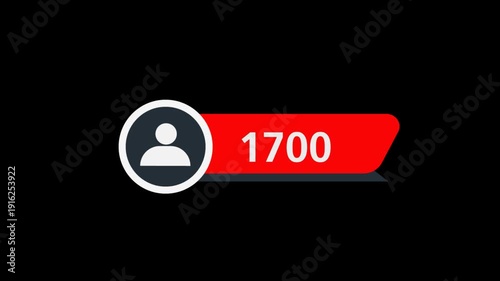 animated social media followers