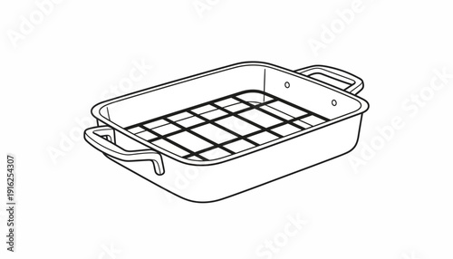 Roasting Pan with Rack - Kitchenware for Cooking and Baking