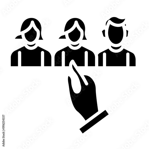 Candidate Selection Vector Icon