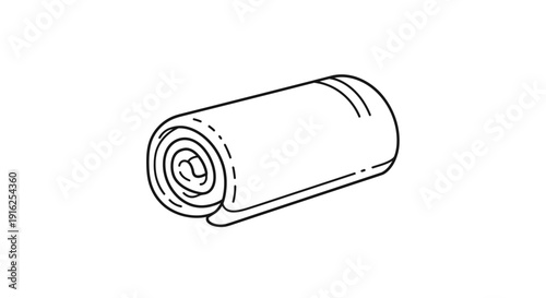 Rolled Up Sleeping Bag, Camping Gear, Outdoor Equipment, Compact and Portable