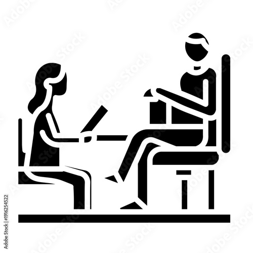 Job Interview Vector Icon