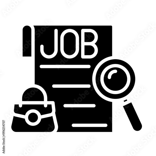 Job Hunting Vector Icon